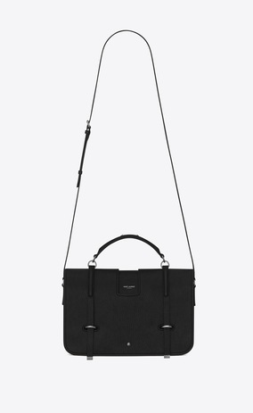 SAINT LAURENT Charlotte Damen Große Charlotte Messengertasche in Schwarz a_V4